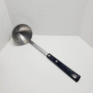 Vintage Royal Brand Sharp Cutter Ladle - Black Handle 11" USA